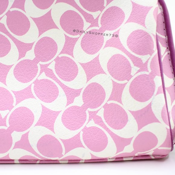Coach Pink / Purple Cosmetic Pouch - Picture 5 of 6